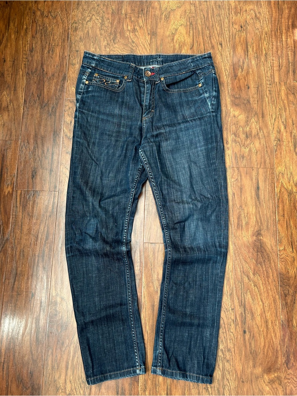 Women’s Straight Fit Dark Indigo Jeans